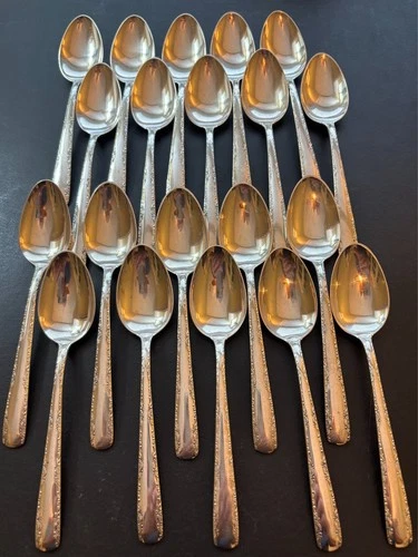 STERLING SILVER Spoons lot of 20 Gorham 528.2 grams scrap or not