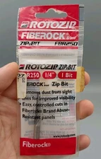 Rotozip Fiberock Zip Bit FBR250 1/4 1 bit $14.99 MSRP Brand New Sealed