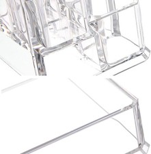 HOME COLLECTION CLEAR ACRYLIC MAKEUP ORGANISER STYLE F - CLEAR