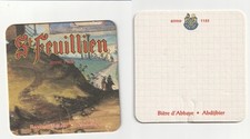 1 - BELGIUM - LE ROEULX - BR. SAINT FEUILLIEN BEER MAT BEERCOASTERS (00768)
