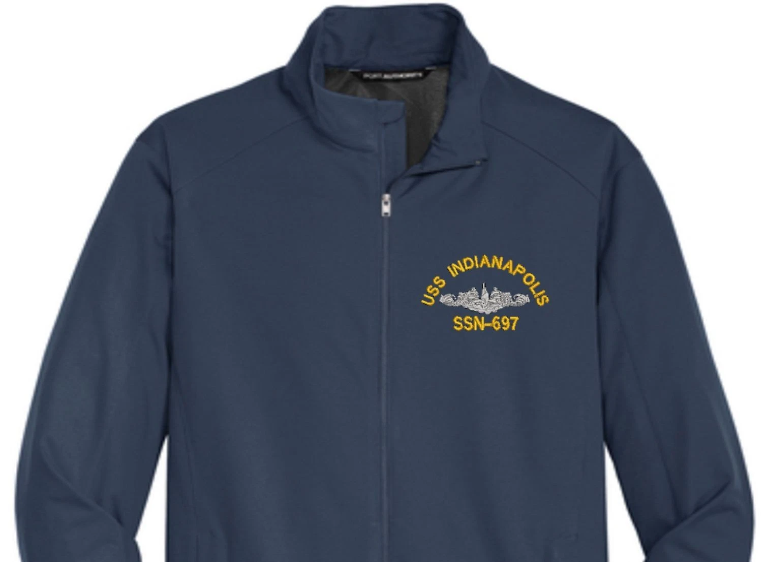 USS INDIANAPOLIS SSN-697 Soft Shell Jacket. New. U.S. Navy. DOLPHINS