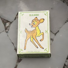 Vintage 1960s Rare Walt Disney Productions Bambi Playing Card Game