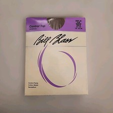Bill Blass Pantyhose Nylon Control Top Suntan Size B 5'4"-5'8" Sandalfoot
