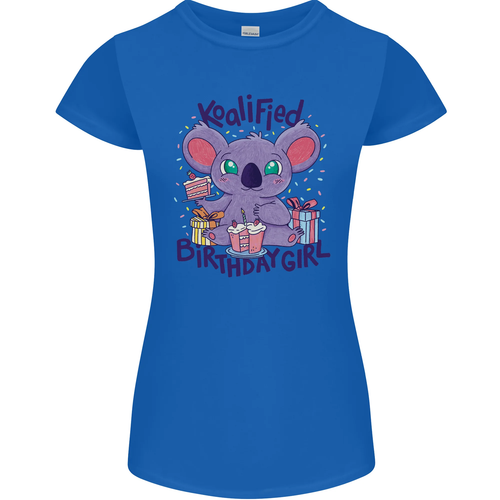 Koalified Birthday Girl 3rd 4th 5th 6th 7th 8th 9th Womens Petite Cut T-Shirt - Picture 43 of 61