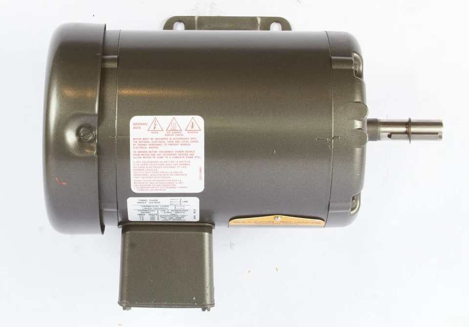 Baldor-Reliance M3535 Three Phase Motor 380V .9A 1140 RPM 1/3HP TEFC - Image 3 of 4