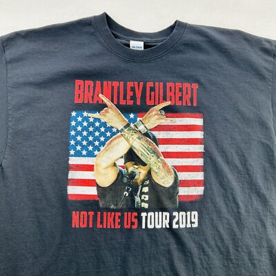 T-shirt Concert Brantley Gilbert 2012 - Taille L, 100% Coton, Occasion En Excellent état