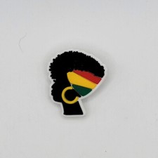 Black Girl Funky Fun Shoe Charm for for - 1 piece