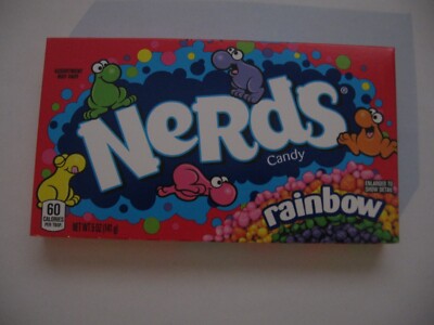Wonka Rainbow Nerds Candy Movie Theater Box 5-Ounce Box and Book