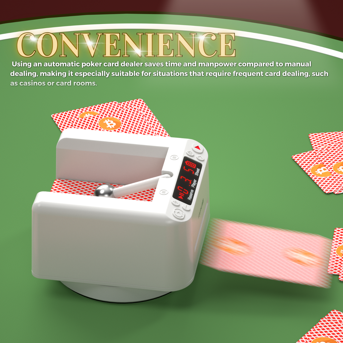 Automatic Card Shuffler Machine KNEBAD Automatic Card Shuffler And ...