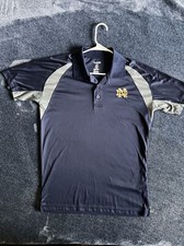 notre dame polo shirt mens medium pro edge by knights apparel.