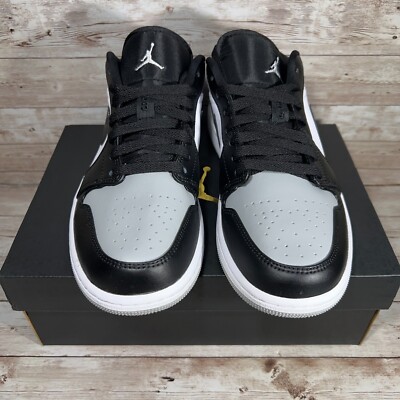 Jordan 1 Low Shadow Toe 2022 Black Grey (553558-052) | Men's Size