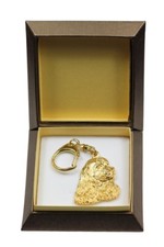 Cocker Spaniel 2 - Gold-Plated Keychain With A Dog, Box Art Dog DE