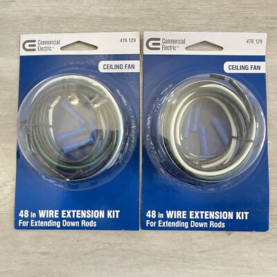 Commercial Electric Ceiling Fan 48'' Wire Extension Kit For Extending Down Rods 2
