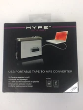 HYPE TAPE-TO-MP3 Portable Converter Cassette To MP3 Open box