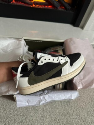 Travis Scott Jordan 1 Low Olive UK2.5/US5W ✓ FREE NEXT DAY