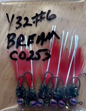 Hand Tied Hackle Tail Crappie Jigs Made in The USA 1/32 Oz #8, 6, & 4 Hook