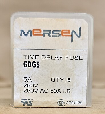 MERSEN/ Ferraz Shawmut GDG5 250VAC 5A Time Delay Fuse