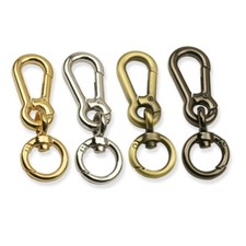Bag Clasps Lobster Snap Hook Swivel Clips For Strapping Bag Key Ring Chain 15mm