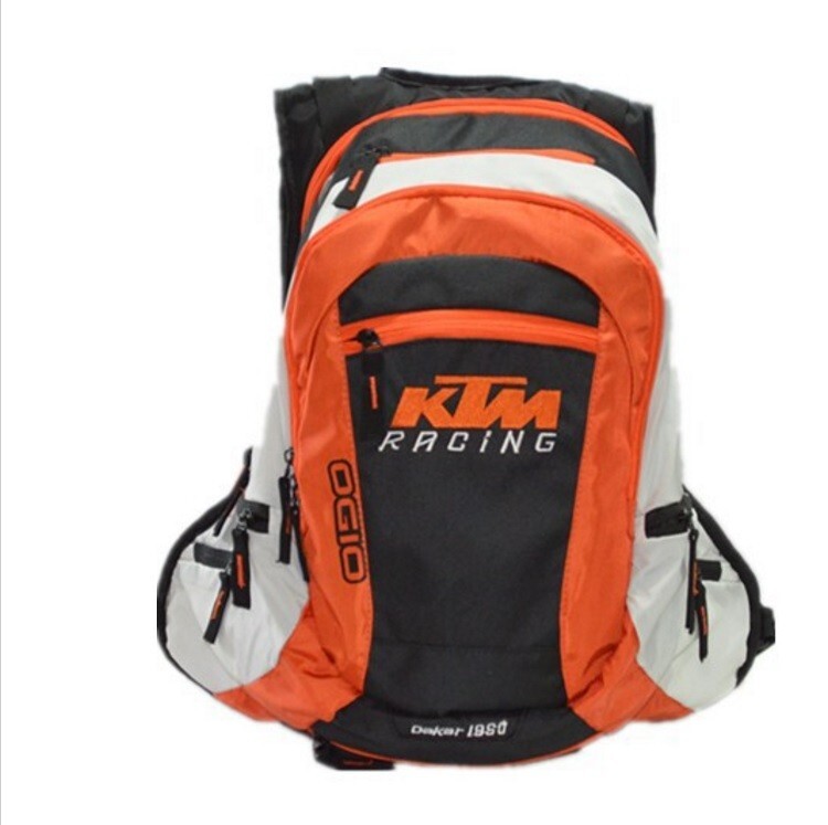 Mochila de Motocicleta Naranja Negra Deportiva Bolso Enduro Mx - Bolsa de Ciclismo/Cascos Bolso