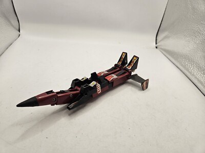 Vintage G1 Transformers Thrust Hasbro Red Great Black Incomplete Used