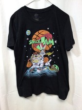 Space Jam Taz, Bugs Bunny, Daffy Duck Medium Black T Shirt T10