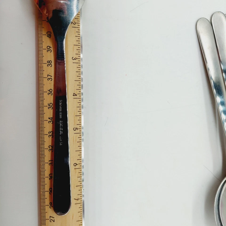 "Juego de 3 cucharas grandes cubiertos de acero inoxidable Ikea 224 58 7""" Foto 3 de 4