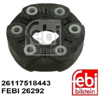 Febi Drive Shaft Flex Joint Front 26292 26117518443 fits BMW 645Ci