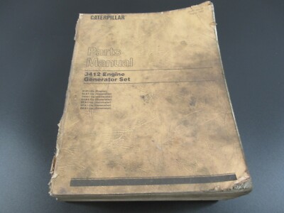 Caterpillar 3412 Engine Generator Set Aug 1992 81Z1 Form SEBP1384 Parts Manual