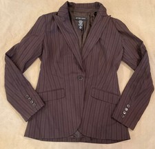 New York Company blazer jacket 6 Average womens brown stretch