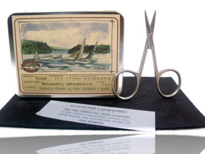 4'' Stainless Steel All-Point, Pro Fishing ''Fly Tying Scissors'' Straight 1'' Blade