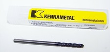 1/8" .1250" CARBIDE END MILL 4 FLUTE BALL END LONG KENNAMETAL 5824508