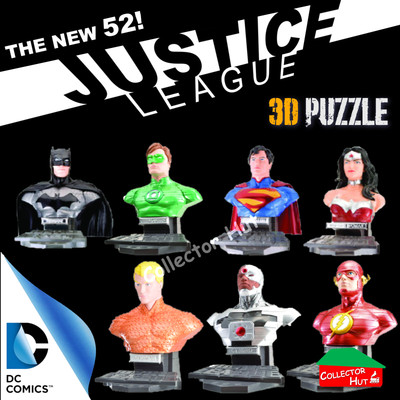 DC Justice League The New 52! 72 STCK. 3D-Puzzle Figuren Ornamente