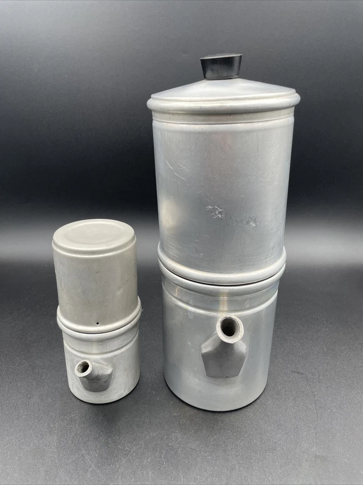 Juego de 2 cafeteras y espresso vintage Ilsa Torino Italia Flippover - años 50 Foto 4 de 4