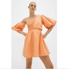 SOVERE DELAY MINI DRESS - PAPAYA NWT Women Dress Size Small