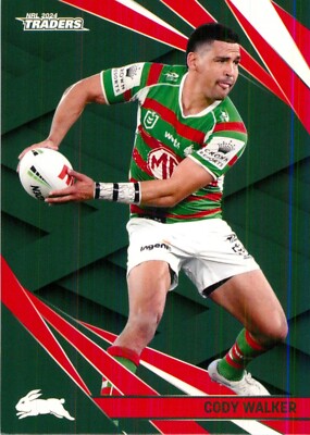 2024 South Sydney Rabbitohs NRL TLA Traders Card - Cody Walker
