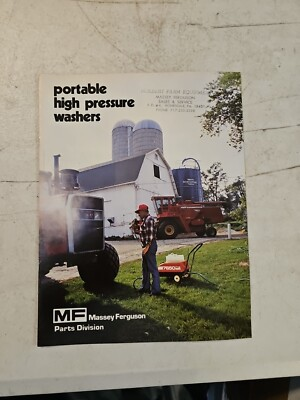 #ad Vintage 1980 Massey Ferguson Pressure Washer Dealer Sales Brochure $13.01