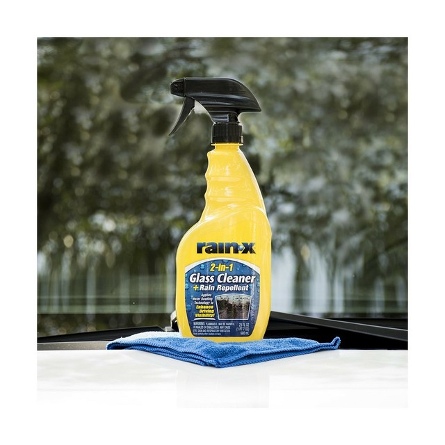 RainX Glass Cleaner Rain Repellent 23 fl oz Apllies Water Beading