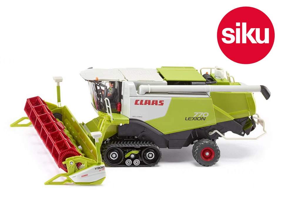 Siku 4258 Claas Lexion 770 Combine on Rubber Tracks with Trailer 1:32 Die-Cast - Image 2 of 3