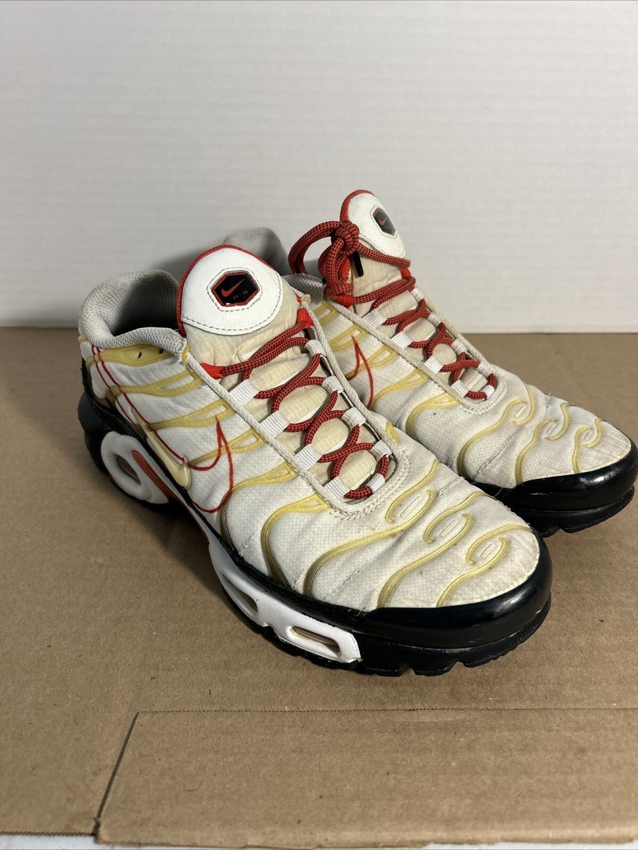 Nike Air Max Plus Script Swoosh Running Sneakers CK9392-100 Men's
