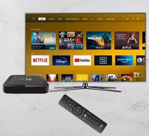 DECODER DIGITALE TERRESTRE TIM VISION BOX SMART TV ANDROID DVB-T2 CASA - Immagine 2 di 4