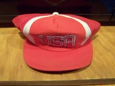 VINTAGE TRUCKERS HAT USA MESH BACK SNAP BACK