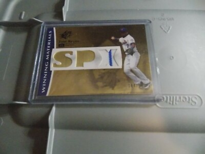 2008 Upper Deck SPX Jose Reyes Winning Materials GU Jersey #144/150 Mets 
