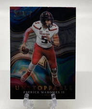 Patrick Mahomes 2022 Panini Select Draft Picks Unstoppable #US-PM Texas Tech KCC