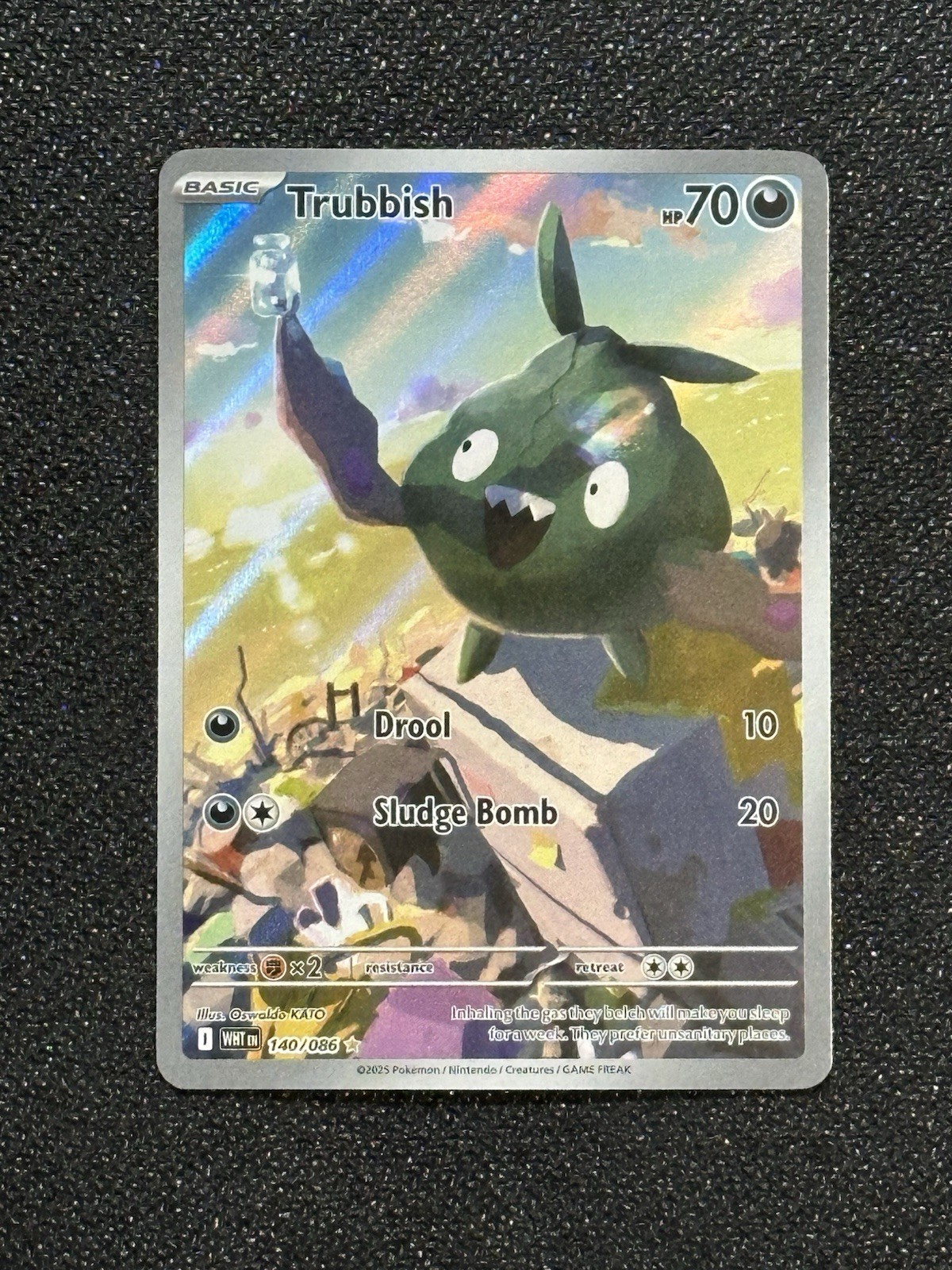 Trubbish - 140/086 - White Flare - Illustration Rare - Pokemon TCG - NM