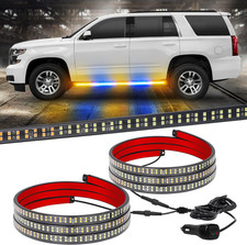 60 Amber Blue Led Emergency Strobe Lights For Trucks Suvs - 2 Pack