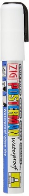 Kuretake Zig Posterman Waterproof Marker - PMA-50-6mm Chisel Point - White
