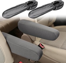 Center Console Armrest Cover For Universal Size Gray Flat Cloth Fabric 1 Pair Center Console Armrest Cover For Universal Size Gray Flat Cloth Fabric 1 Pair