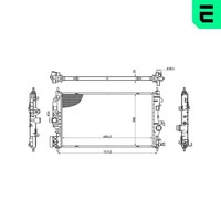 ERA MotorküHler WasserküHler 673197 FüR Opel Astra Caravan P10 Zafira Tourer P12