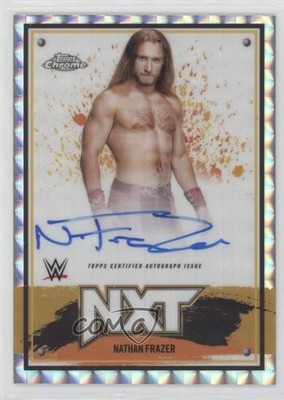 2025 Topps Chrome WWE NXT Geometric Refractor Nathan Frazer #NXT-NFR Auto 1g2u