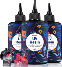 UV Resin 300G - Upgraded UV Resin Kit, Hard Type Crystal Clear Ultraviolet Curin